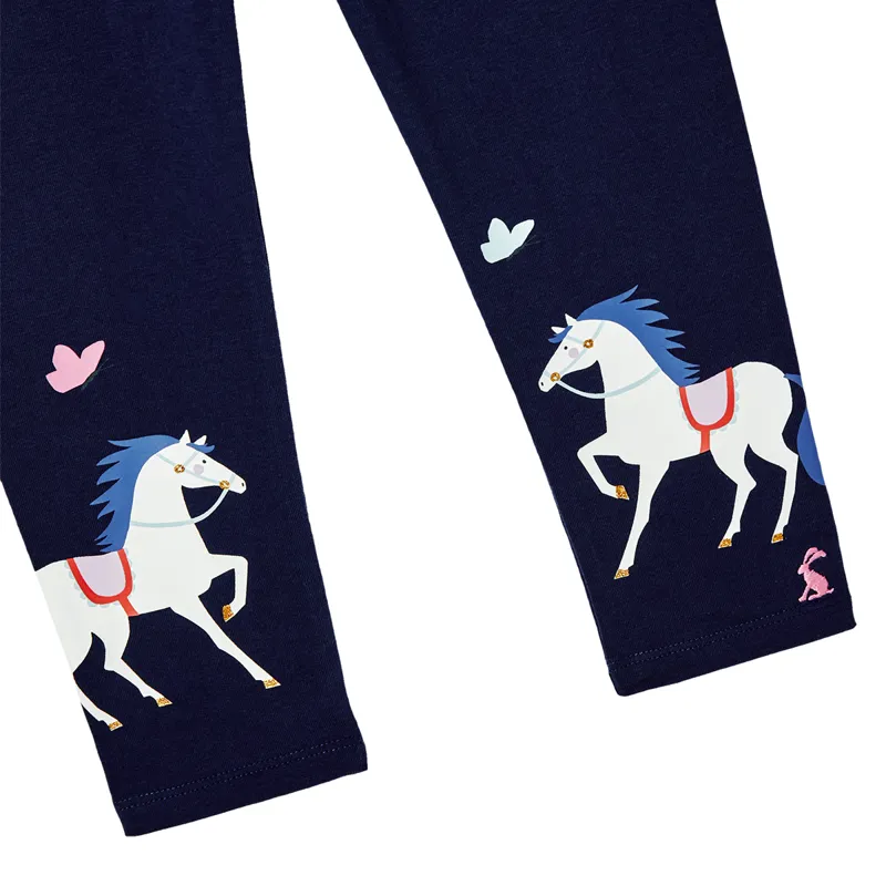 Joules Emilia Luxe Printed Leggings - Horse Butterfly-2